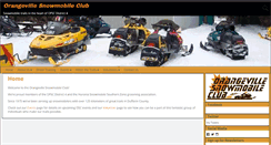 Desktop Screenshot of orangevillesnowmobileclub.com